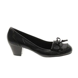 Life Stride Black Heels with Chunky Medium Heel